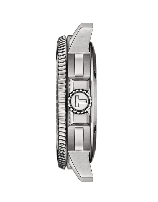 Tissot Tissot Seastar 1000 Powermatic 80 T120.407.11.041.02, t-sport швейцария мужские часы на браслете нержавеющая сталь боковой вид